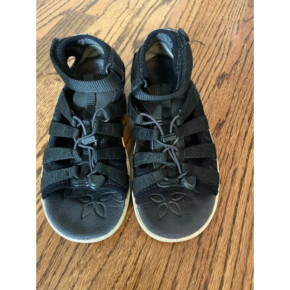 Keen | Hadley‎ Fisherman Sandals Black/White 1016699 Sz 3 Youth