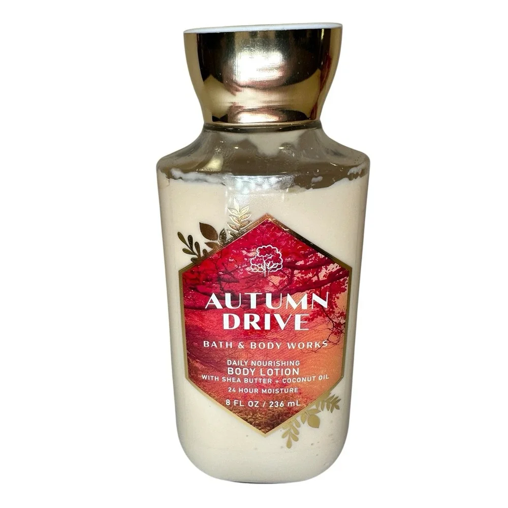 Bath & Body Works Autumn Drive Body Lotion 8 oz Fall Raspberry Amber NEW