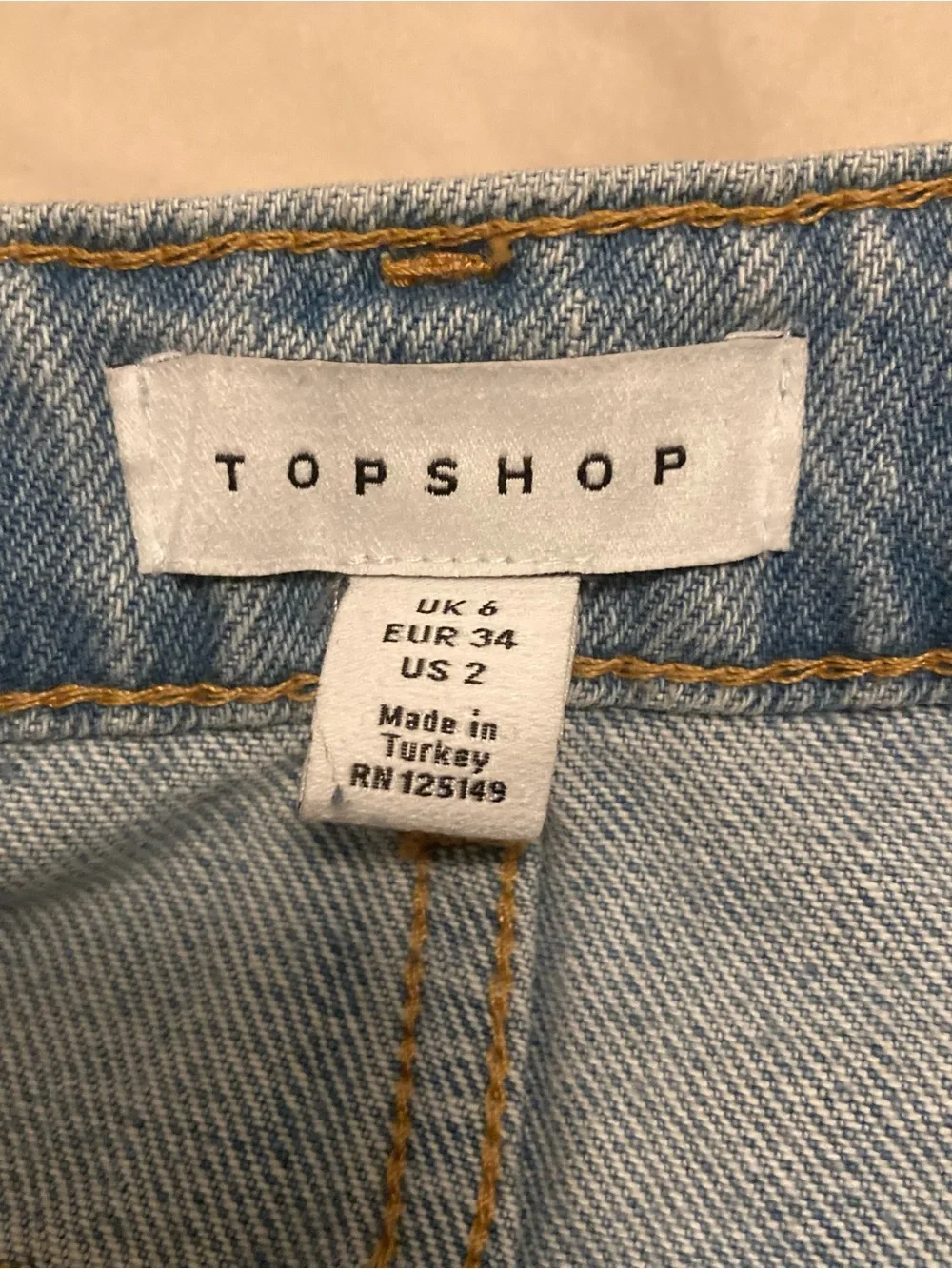 Topshop mid wash