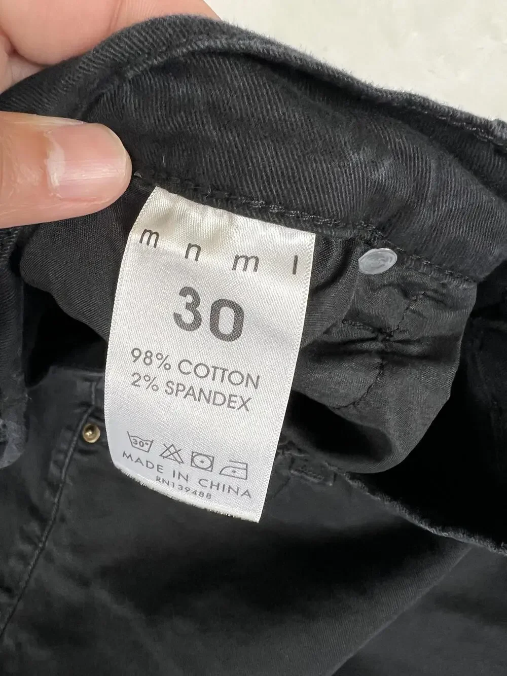 Mnml Double Knee Carpenter Jeans Mens 30x30 Black Ankle Zip Pants