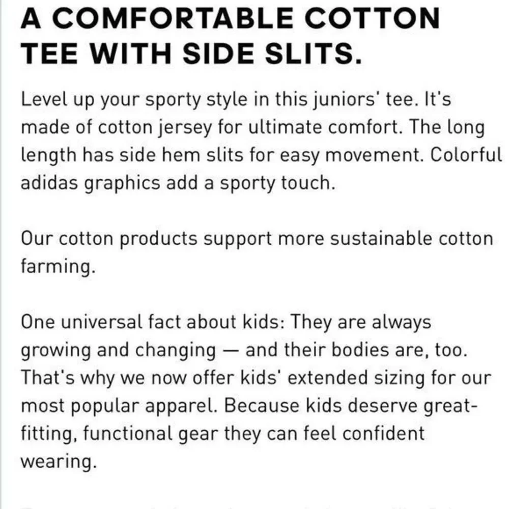 adidas extended size