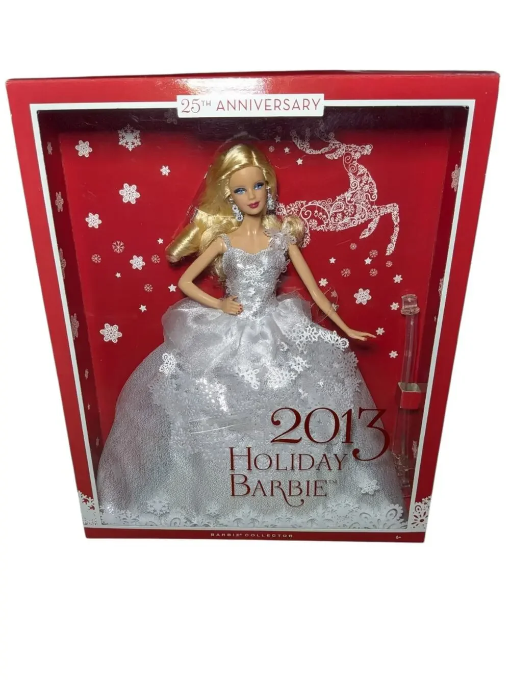 2013 Holiday Barbie Doll 25th Anniversary Edition Mattel Collectors NWT