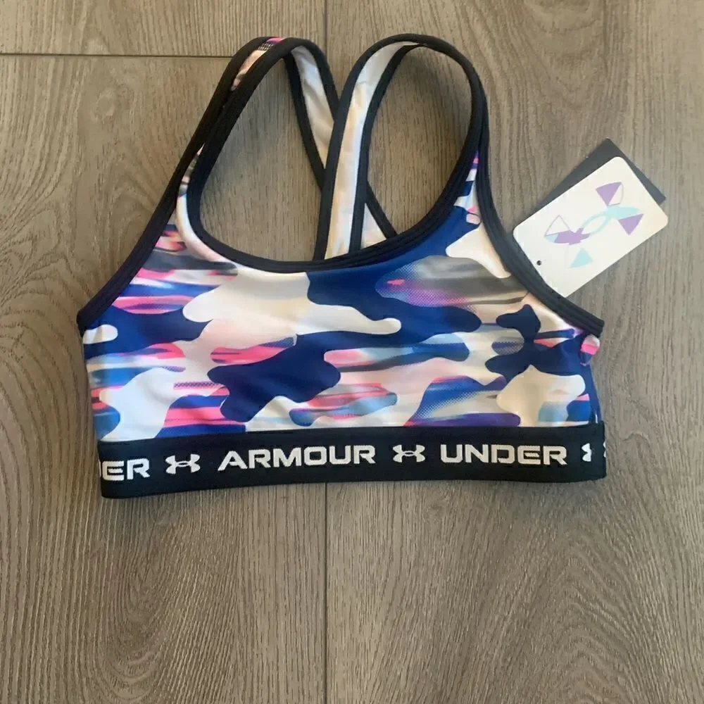 Under Armour girls G cross back sport bra