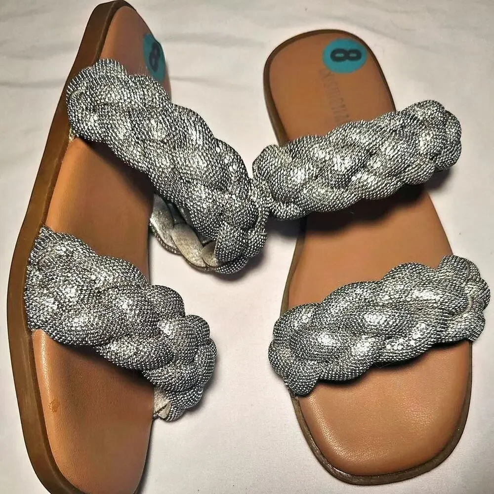 No-brand silver rhinestone