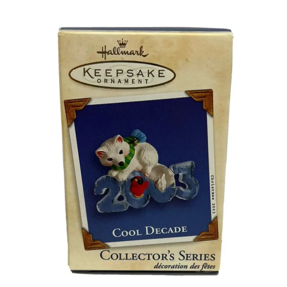 Hallmark Keepsake Christmas Ornament,‎ 2003 Cool Decade Arctic Fox, NIB 4th