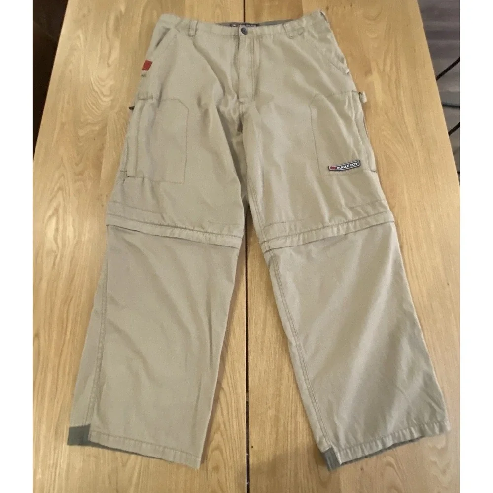 Vintage Bugle Boy Convertible Cargo Pants‎ 34 Y2K HipHop Skater Streetwear