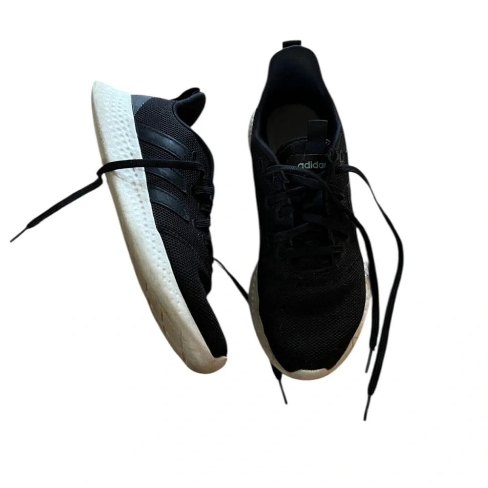 Adidas Womens Black Cloudfoam Super Tennis Running‎ Shoes 8.5