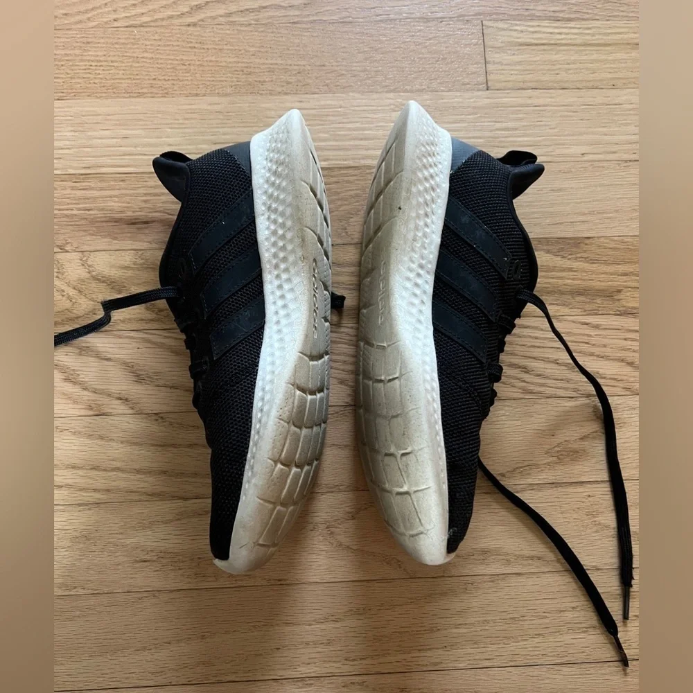 Adidas Womens Black Cloudfoam Super Tennis Running‎ Shoes 8.5