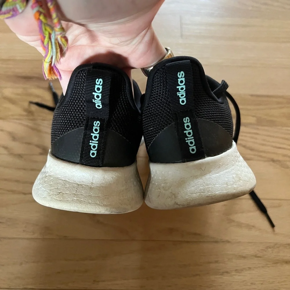 Adidas Womens Black Cloudfoam Super Tennis Running‎ Shoes 8.5