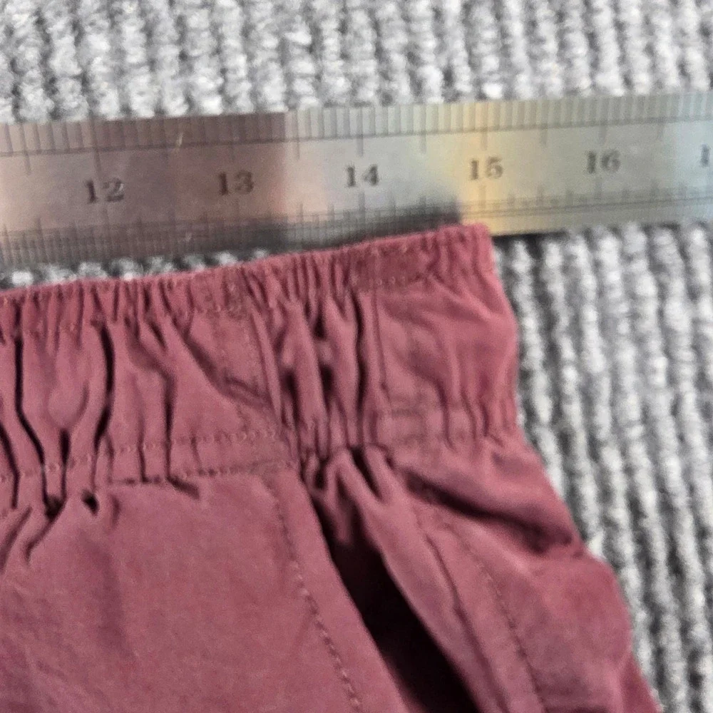 American Eagle‎ Mens Small Maroon Nylon Mesh Lined Swim Athletic Shorts Burgundy