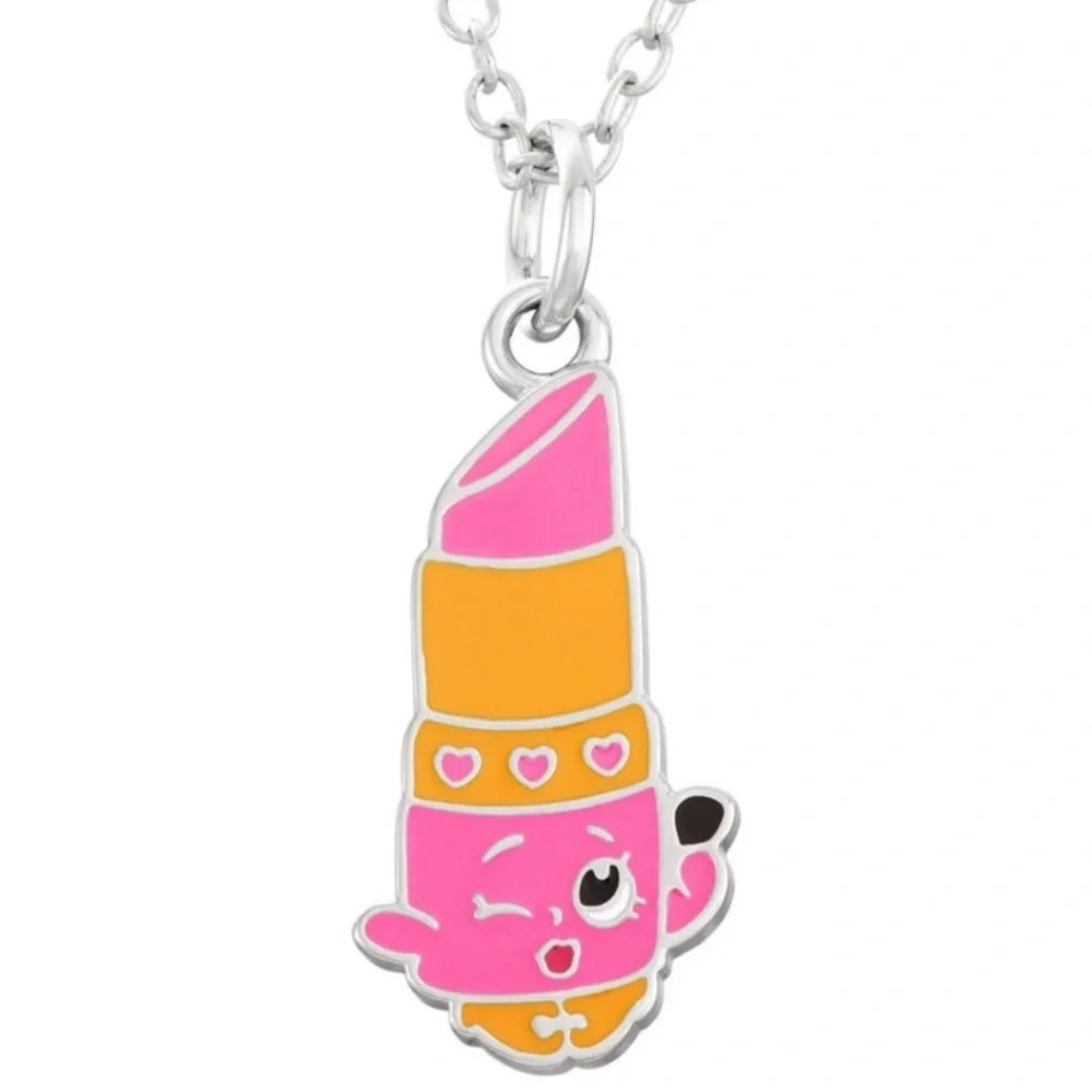 Shopkins Lippy‎ LIPS Pink Necklace 18