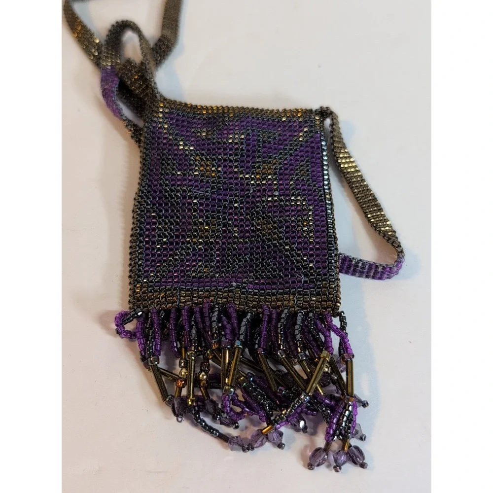 Handmade beaded pouch