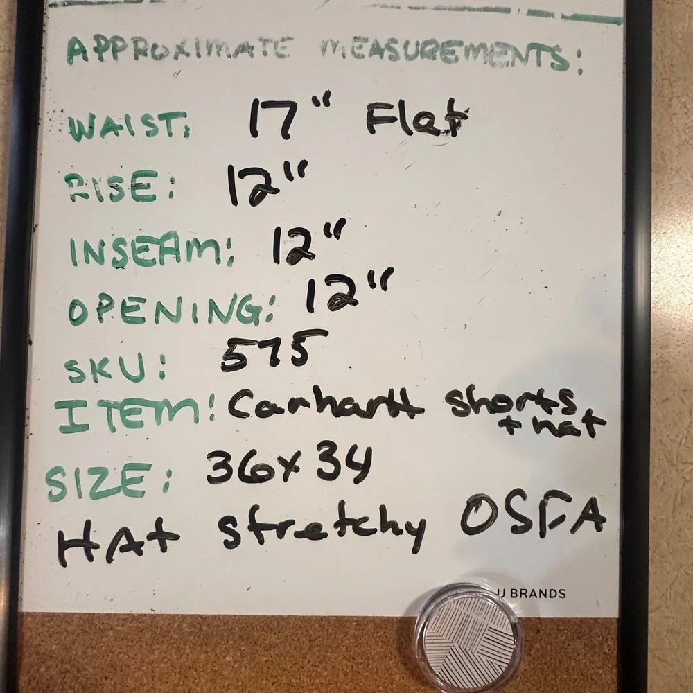 Carhartt measurements waist