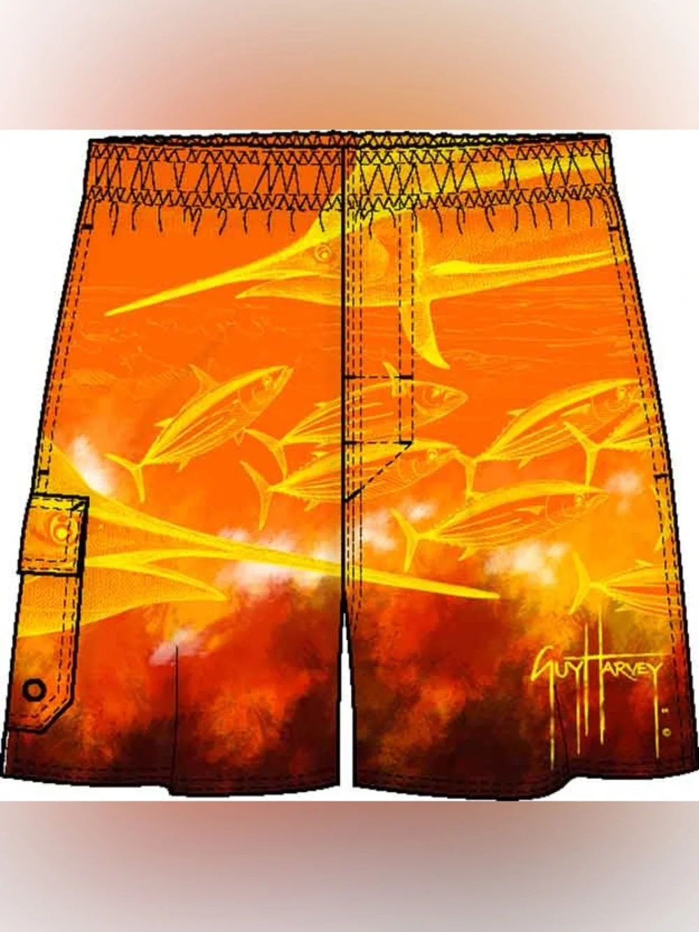 Guy Harvey‎ Swim Trunks Size Large