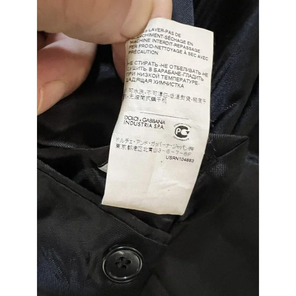 N/A breasted statement wool