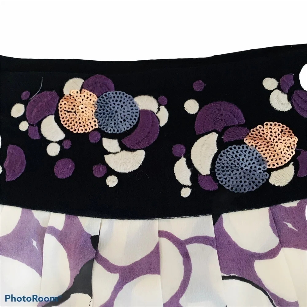 Floreat silk skirt