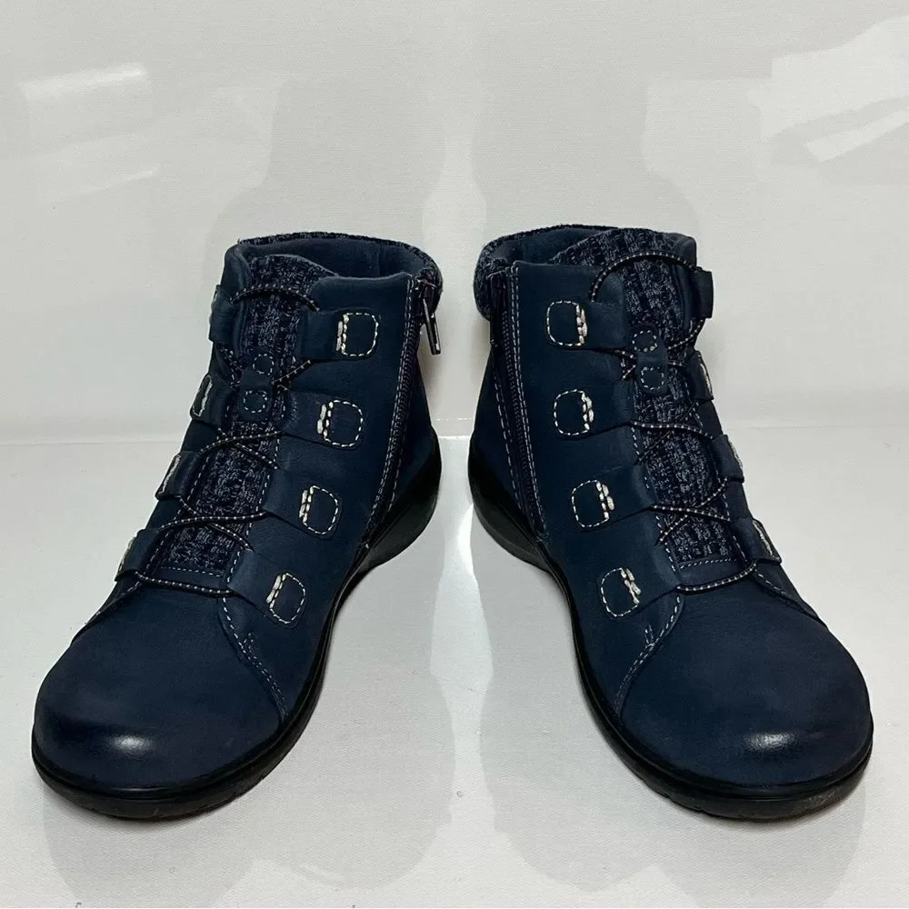 Clarks burnished leather