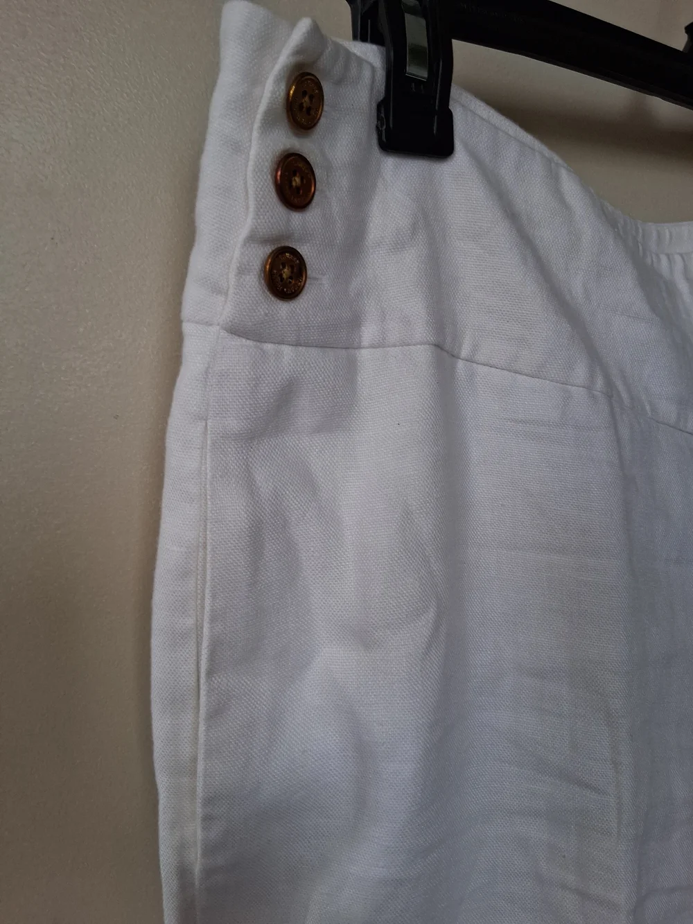 Ralph Lauren White Linen Pant Suit Garment with Green Label