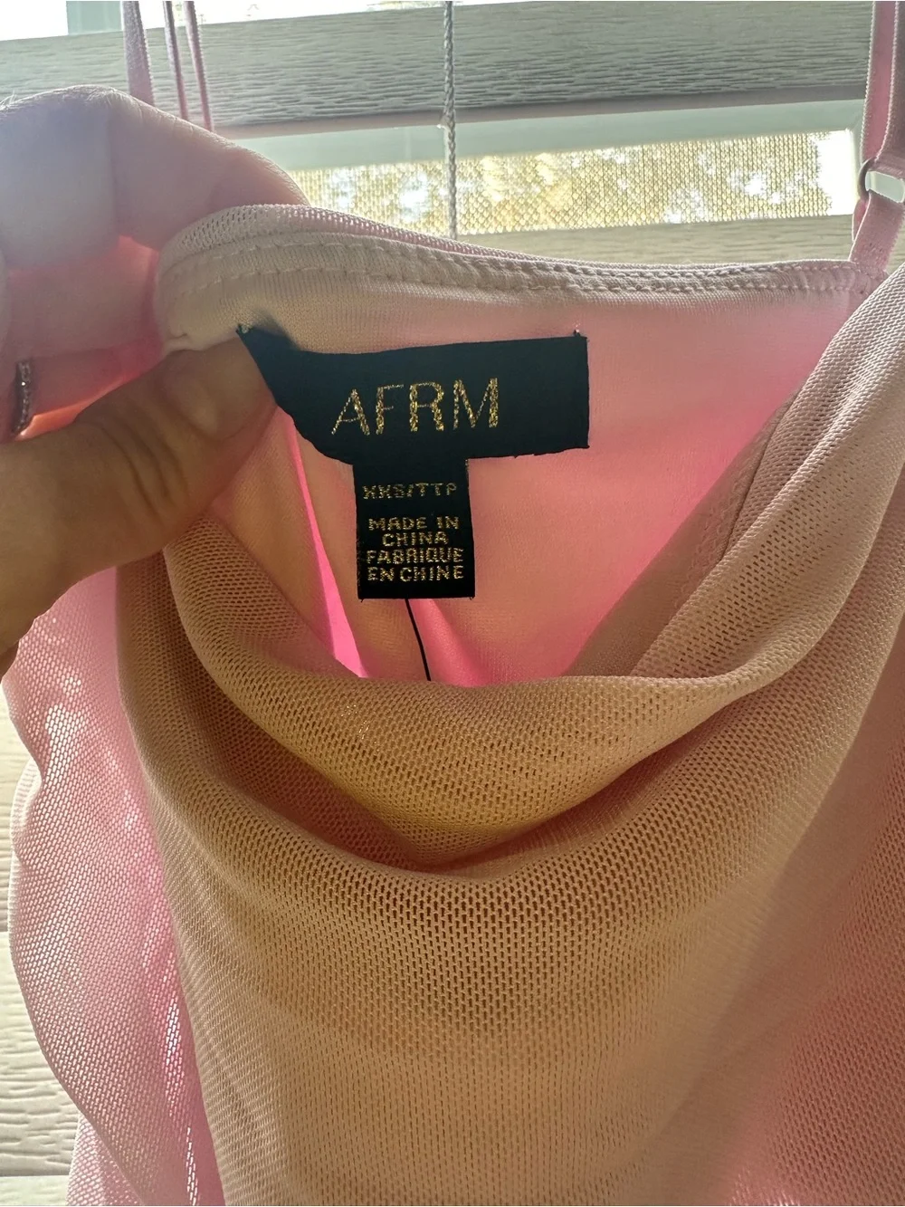 AFRM Miranda Ruched Sheath Spaghetti-Strap Dress
