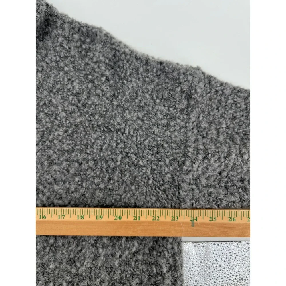 CRISTINA‎ Mock Neck Textured Knit Pullover Sweater Women's Size L Gray
