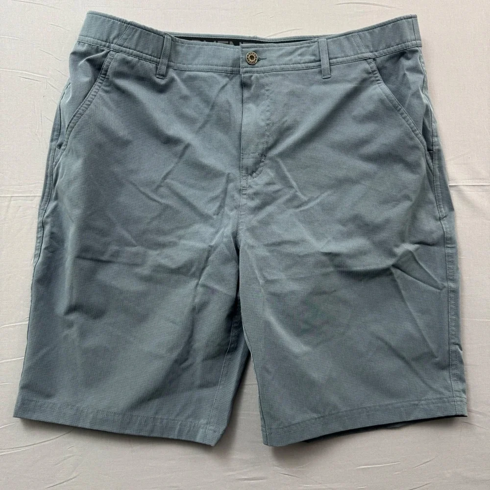 Gerry Adventures Mens 38‎ Blue Gray Hiking Shorts Ripstop Performance Outdoor