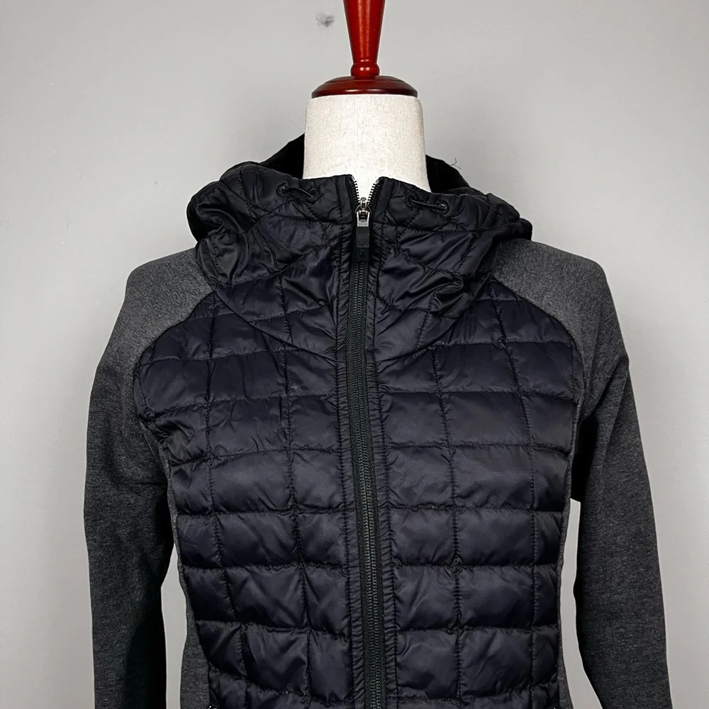 Women's The North Face‎ Endeavor Thermoball Black & Gray Hooded Jacket SZ S
