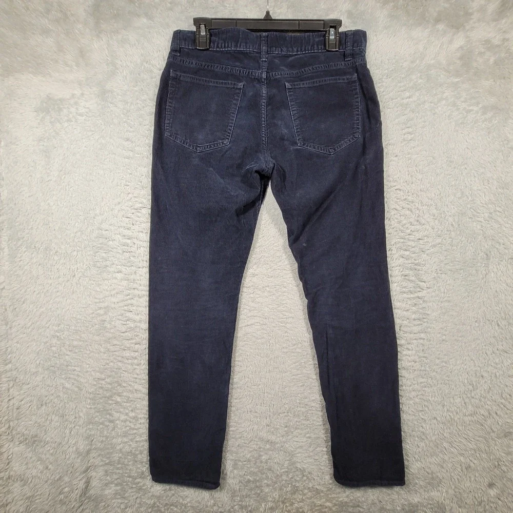 J.Crew 484 Slim Mens 30x30 Navy‎ Blue Corduroy Pants