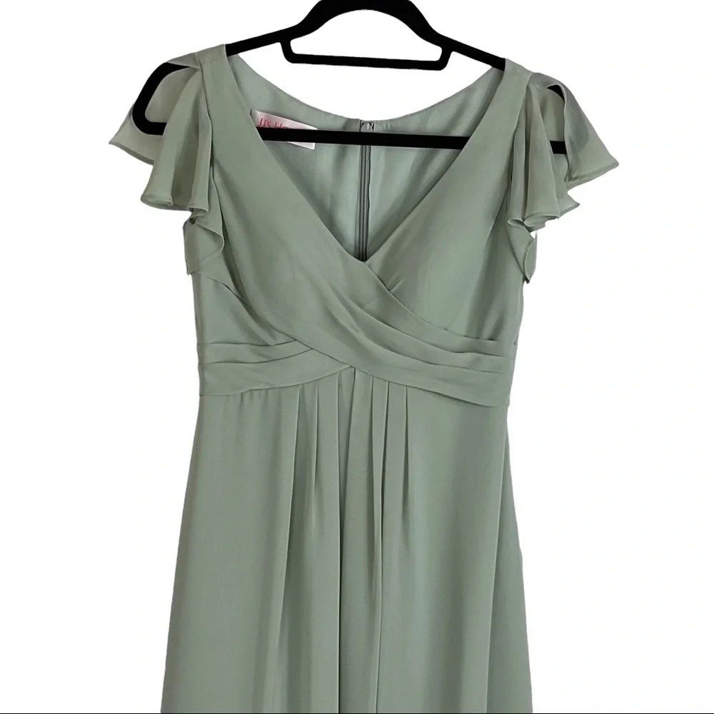 NWT JJ's House Chiffon Dress With Cascading Ruffles Pockets Size 0