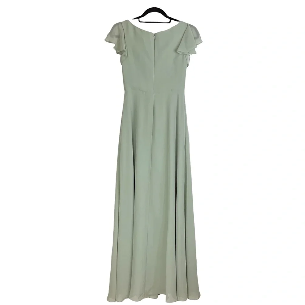 NWT JJ's House Chiffon Dress With Cascading Ruffles Pockets Size 0