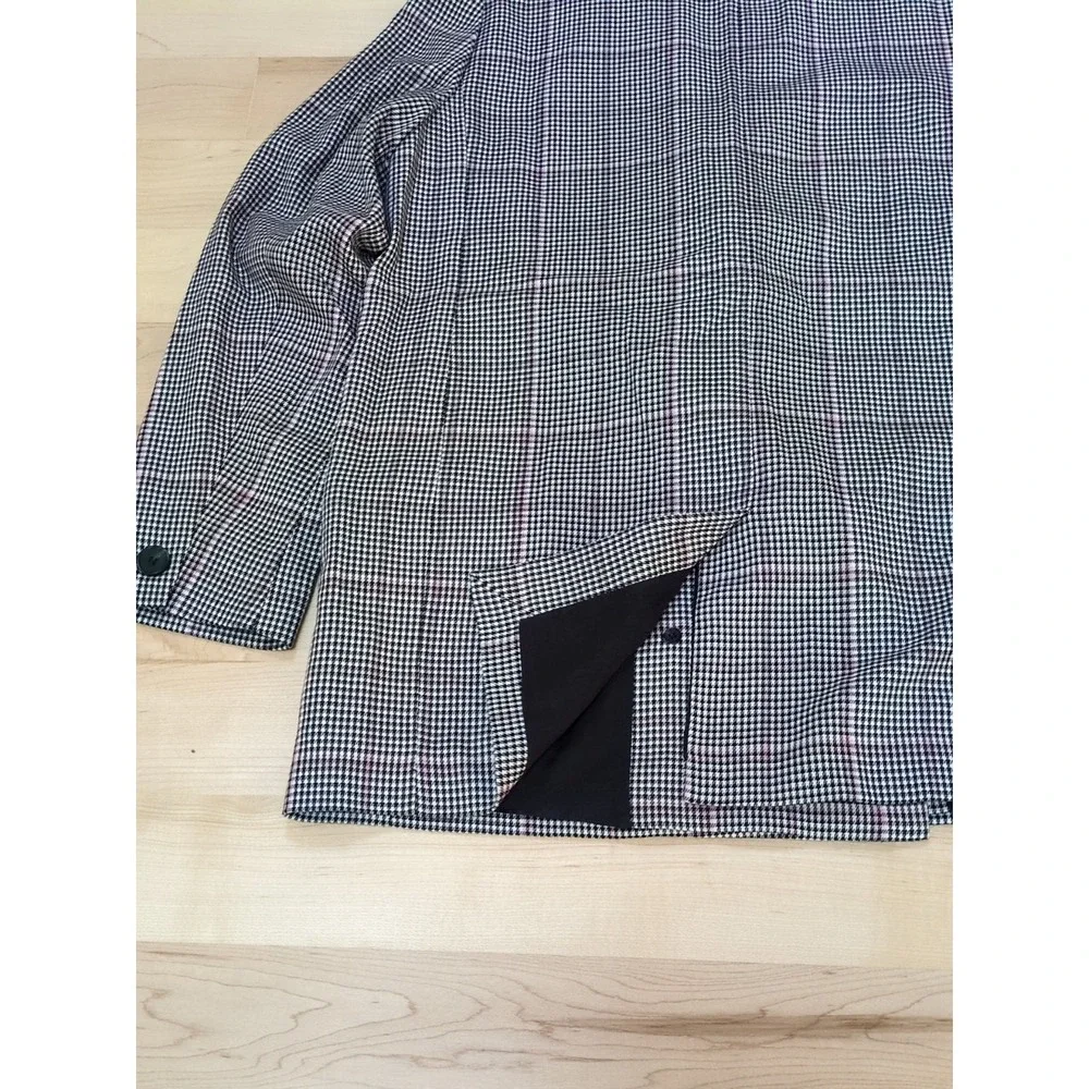 Reiss Helei Check Blazer Oversized Sz 6 Fits 10/12 Multicolor Career Business