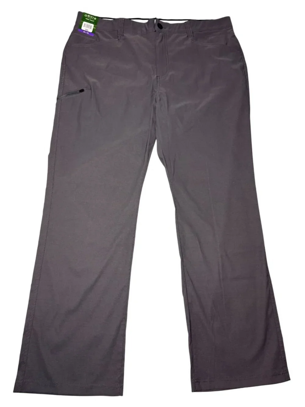 Orvis Trek Pant Mens 40x30 Forged Iron Eco Water-Repellent Stretch Nylon Spandex