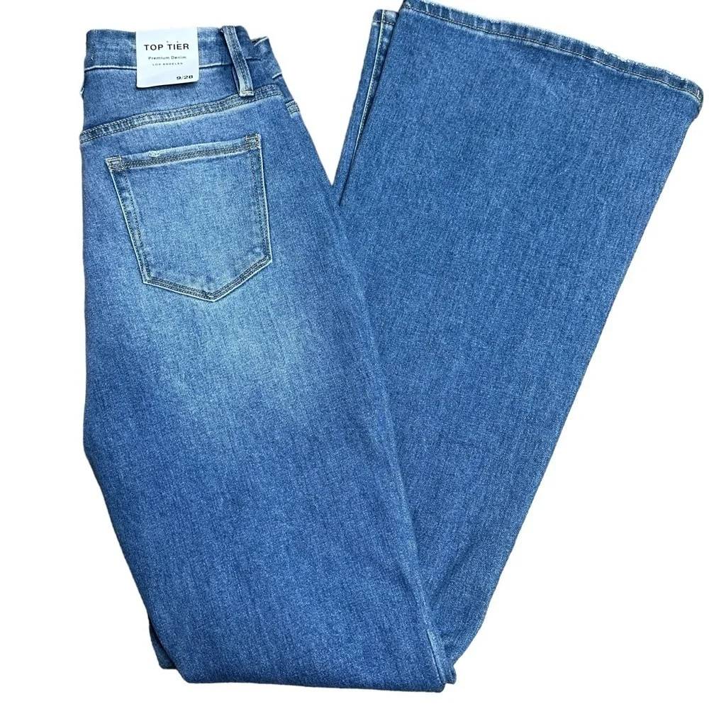 Top Tier high rise flare leg jeans tall NWT 9
