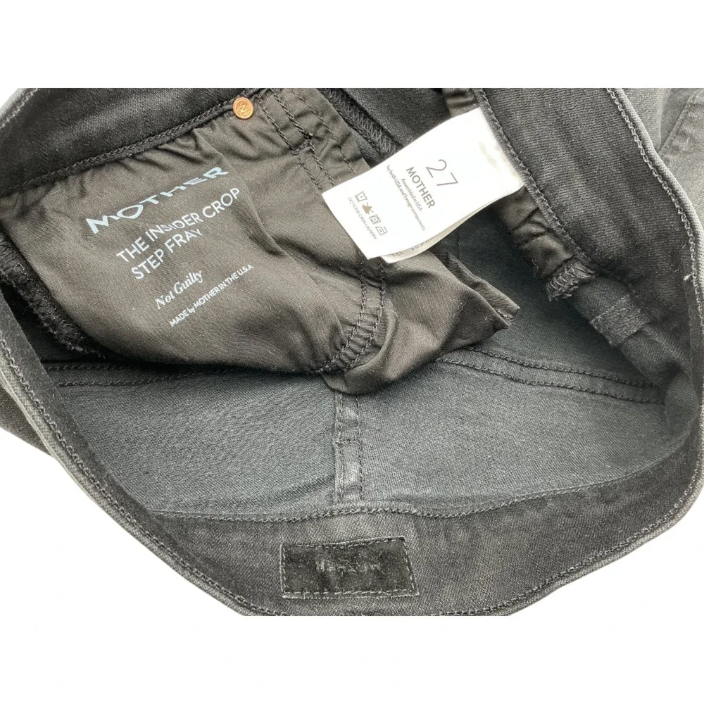 MOTHER black denim