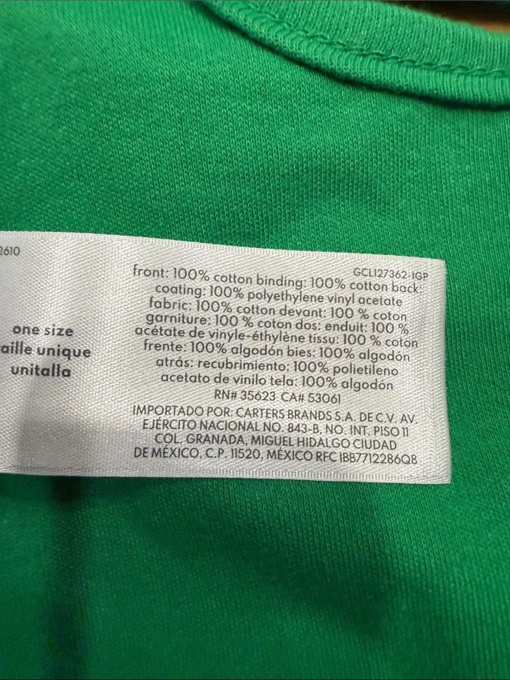 NWT Carter’s baby first St. Patrick’S day bib .