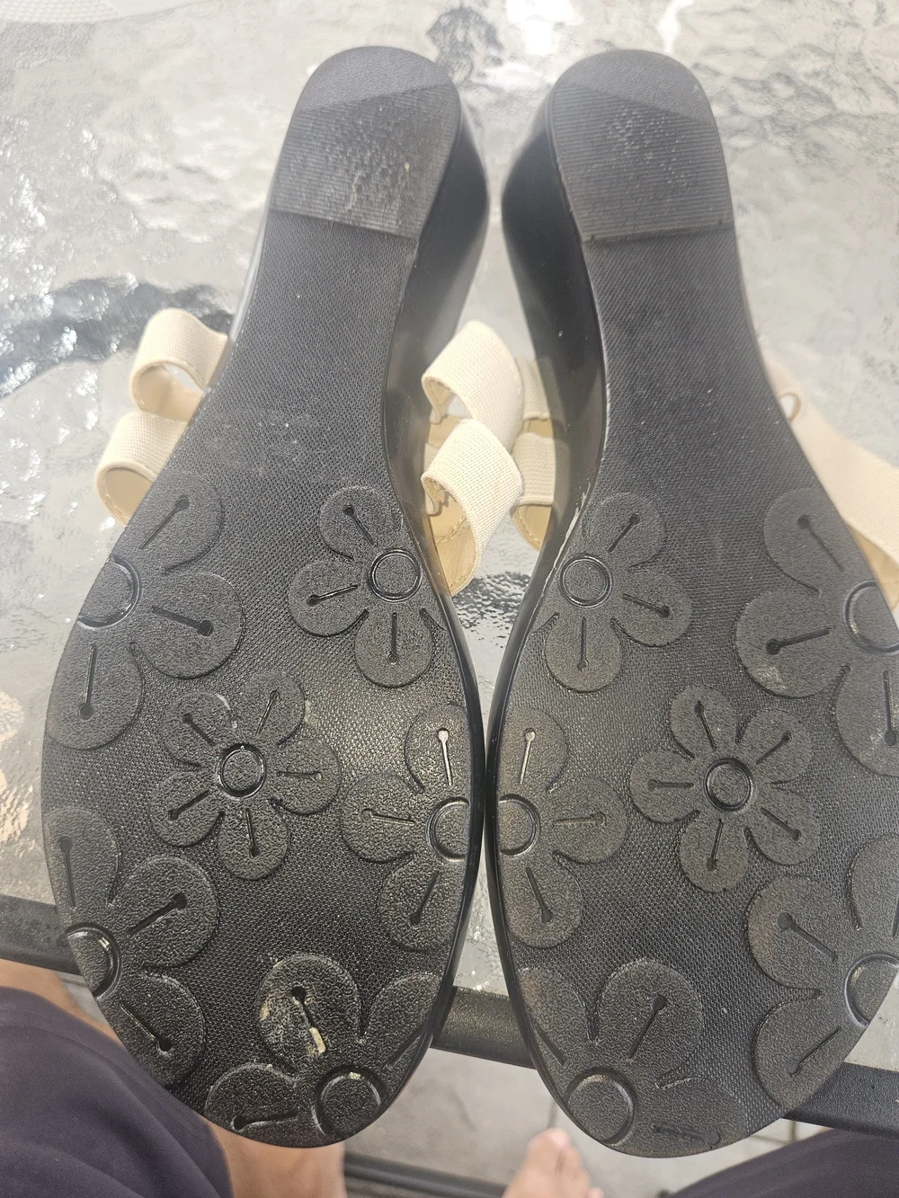 Athena Alexander beige slide