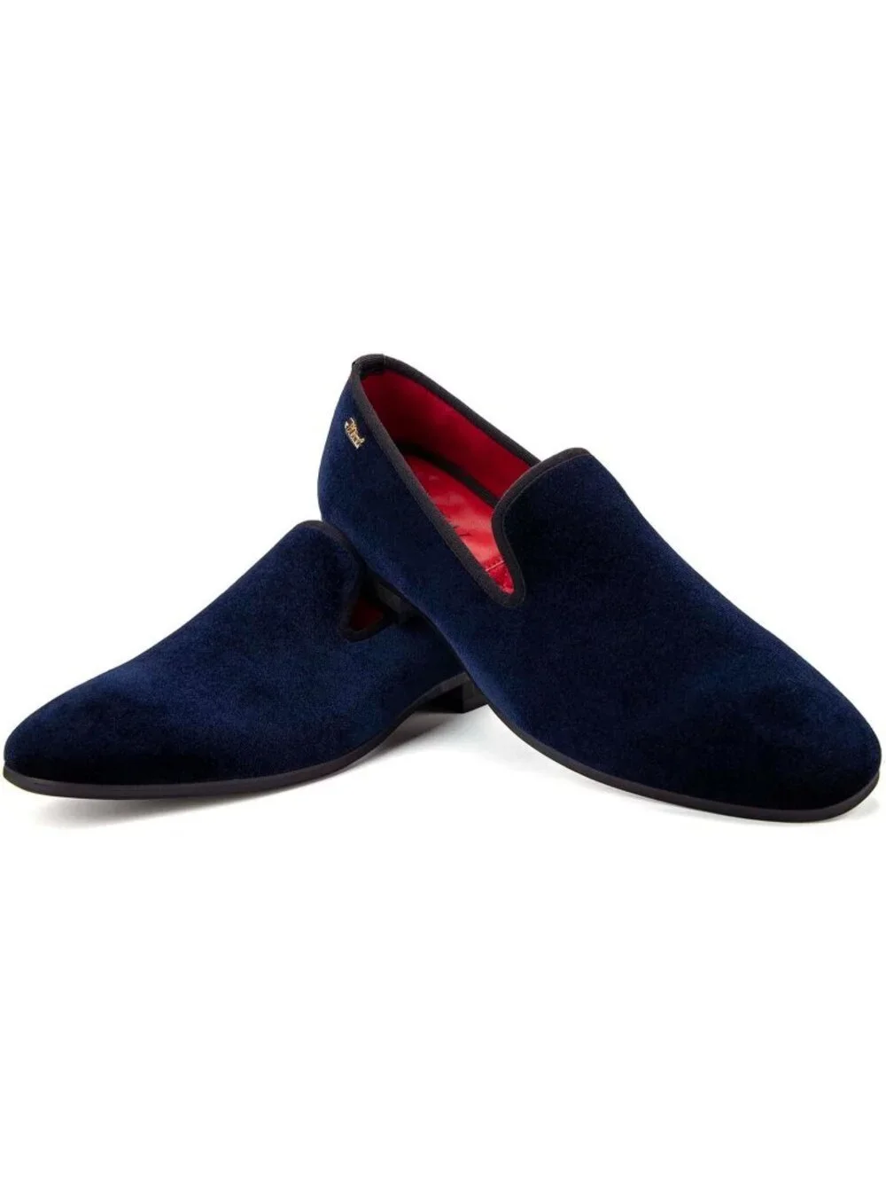 JITAI Men's Blue15 Elegant Rubber & Leather Penny Loafers Casual Formal Shoes