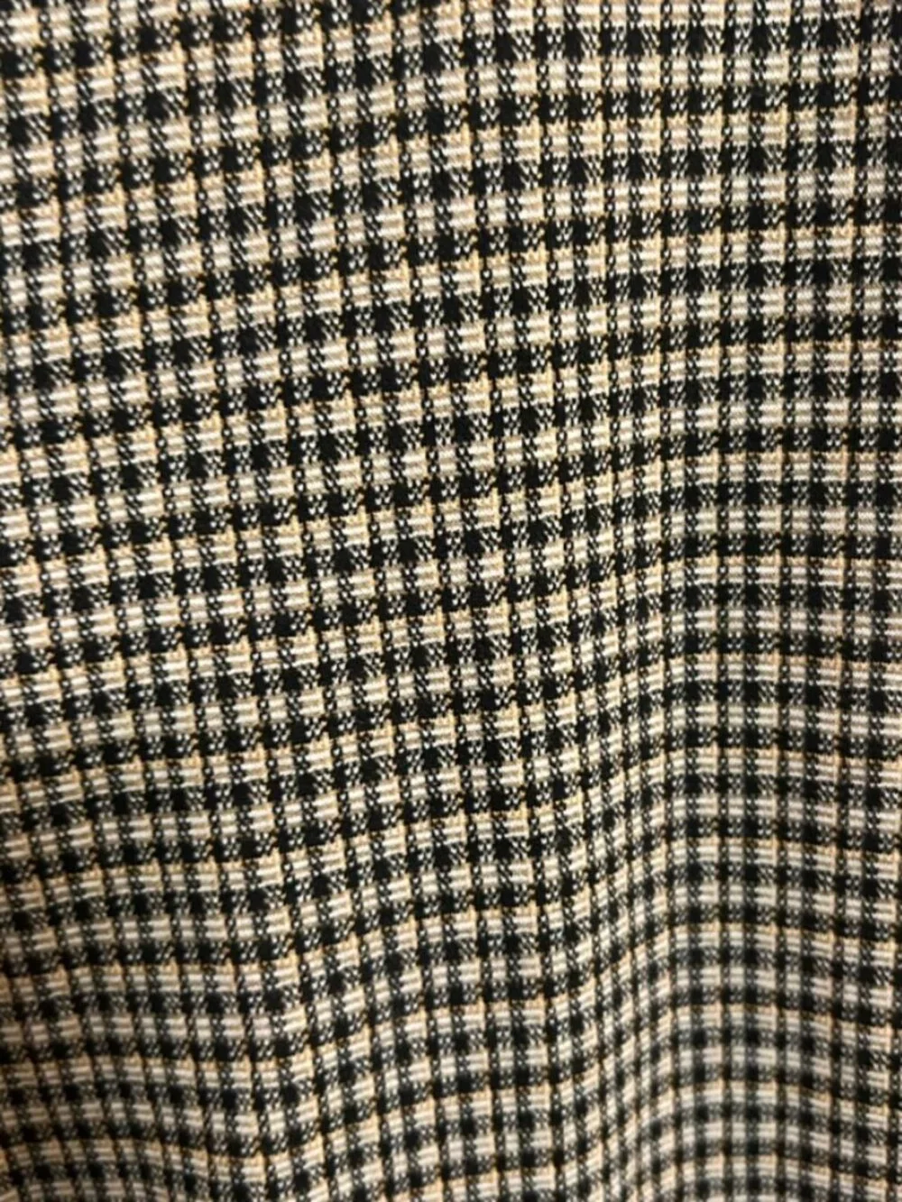 Liverpool Los Angeles Kelsey Trouser Black/Tan Plaid Print Straight Leg Sz 6 EUC