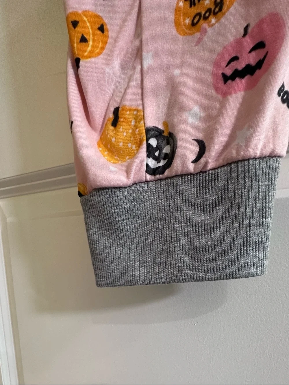 New - Adult Cuddl Duds Pink Pumpkin Pajama Set Size Small