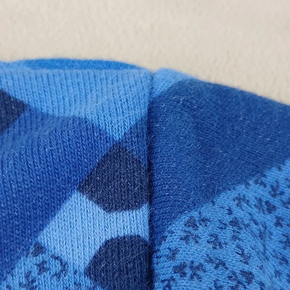Lands End Medium 10-12‎ Womens Sweatshirt Serious Sweats Geometric 20x26