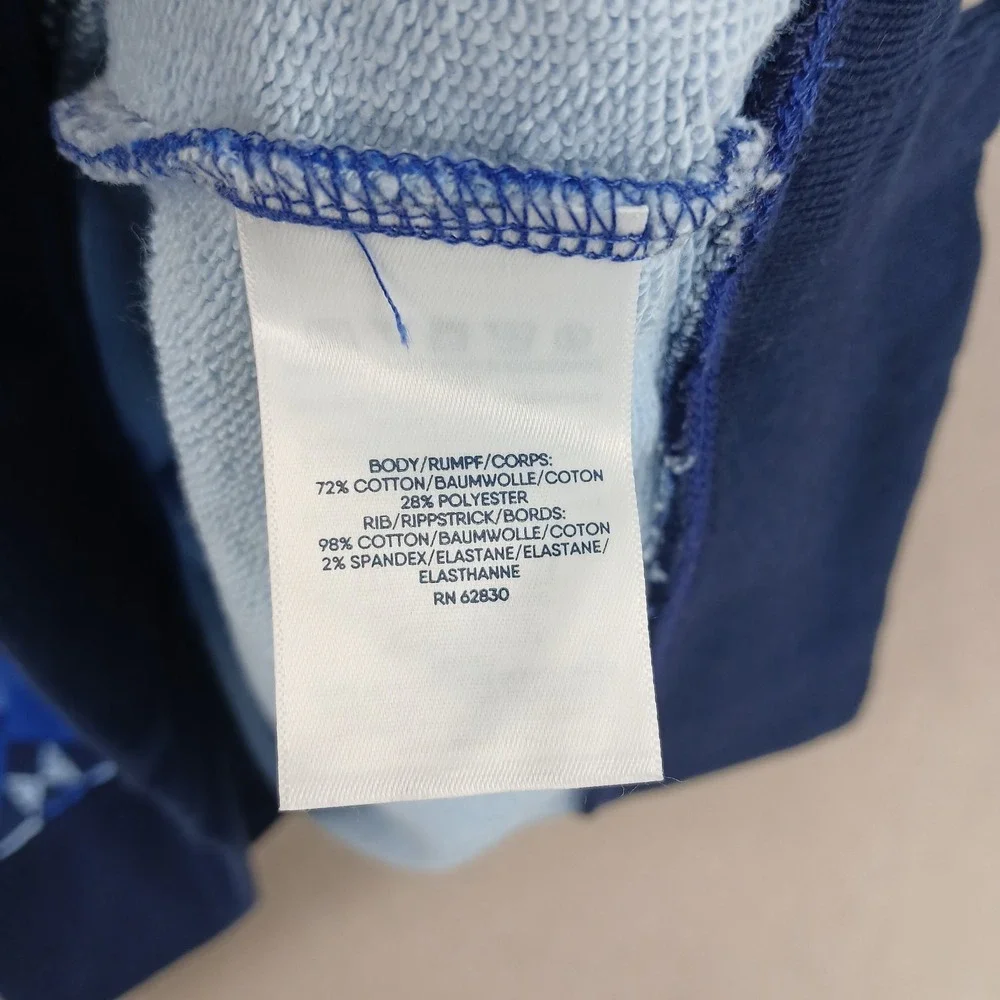 Lands End Medium 10-12‎ Womens Sweatshirt Serious Sweats Geometric 20x26