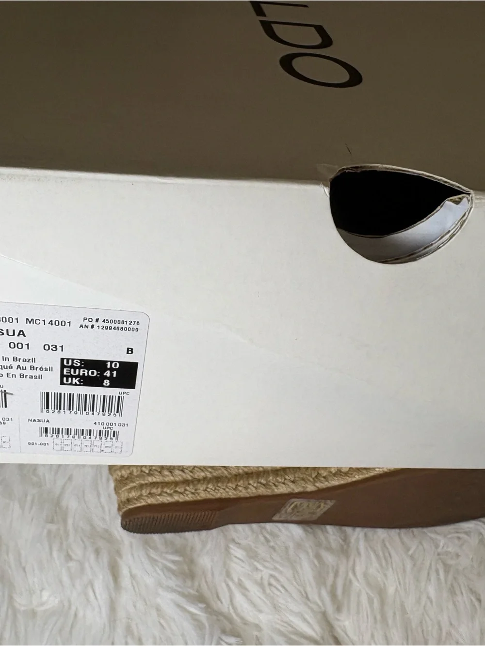 Aldo used navy