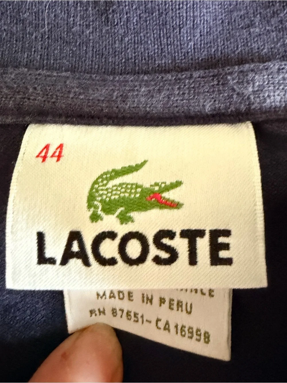 Lacoste Women's Navy Blue Short Sleeve Polo with Crocodile Logo