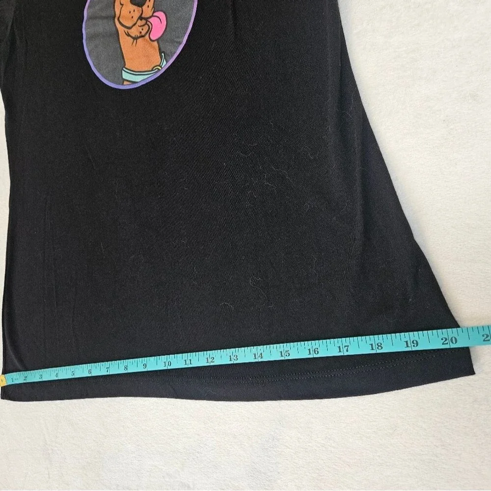 Scooby-Doo Graphic T-Shirt Black Unisex Sz Large Next Level America Made in USA