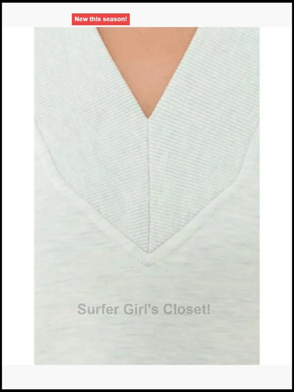 Viscose Blend Ribbed Trim Tank Top V-Neck Split Hem Relaxed Fit