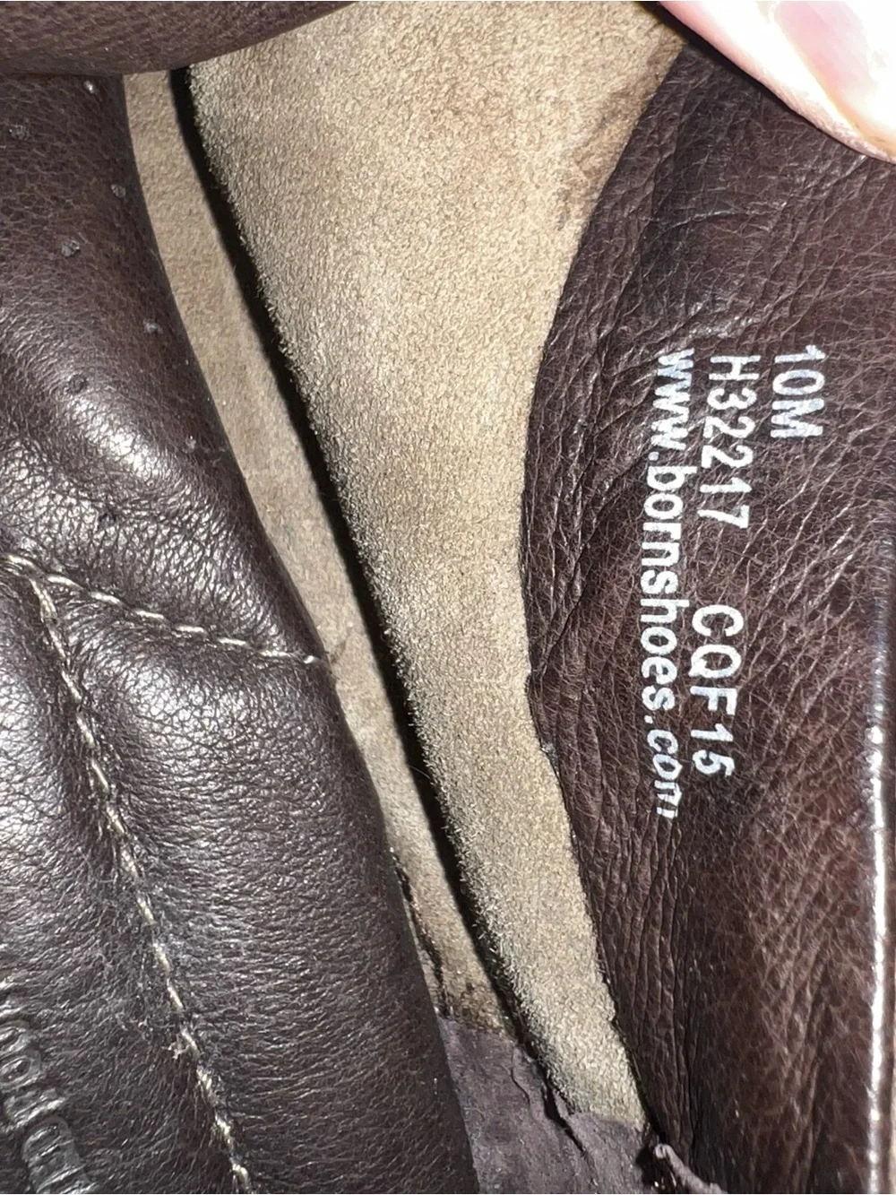 Born taupe tags or