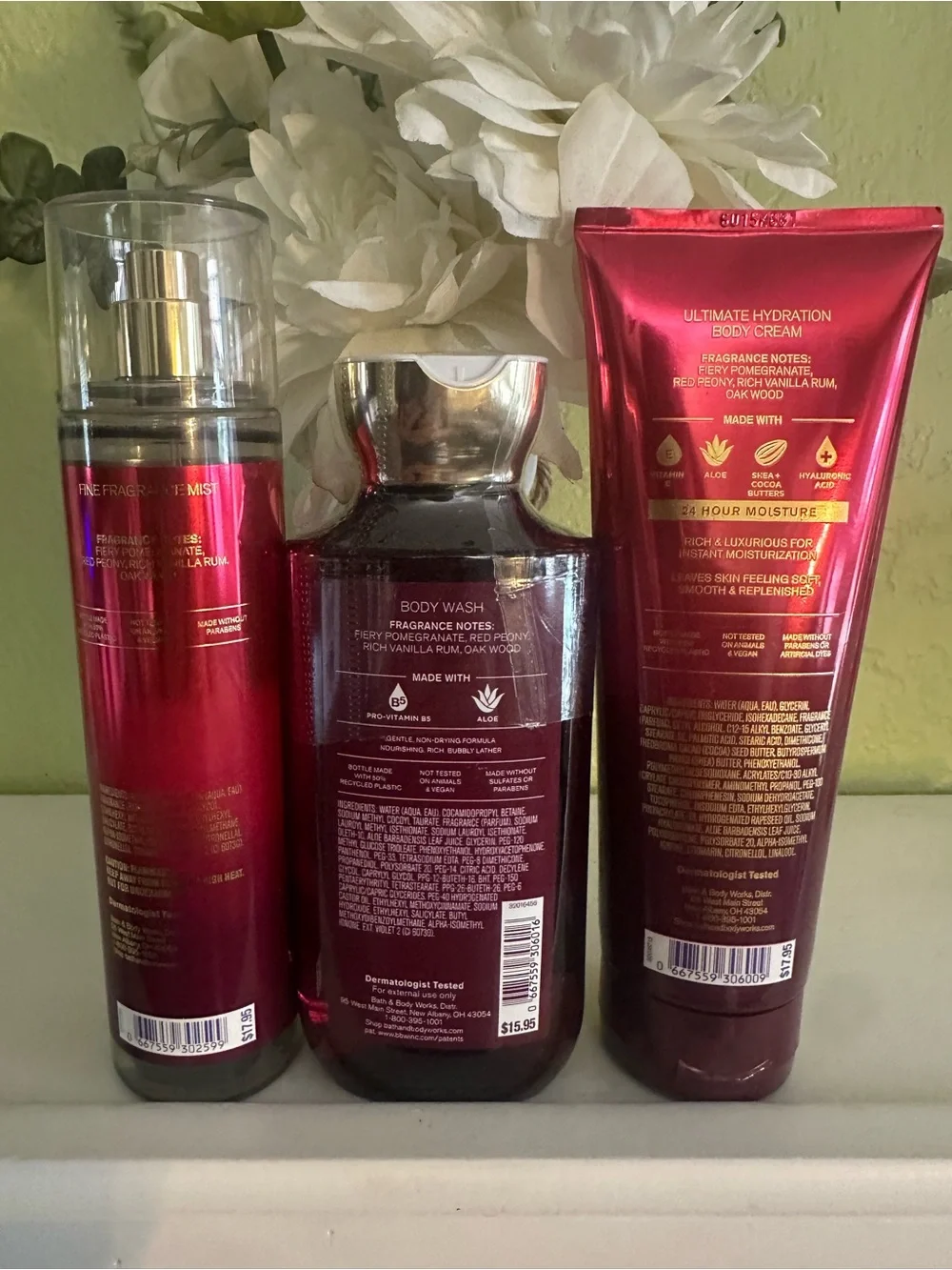 Bath & Body Works three piece