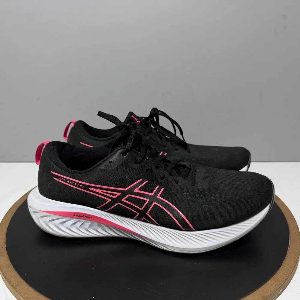 Asics Gel-Excite 10 Women Size 11‎ Running Shoes Black Pink Athletic Athleisure