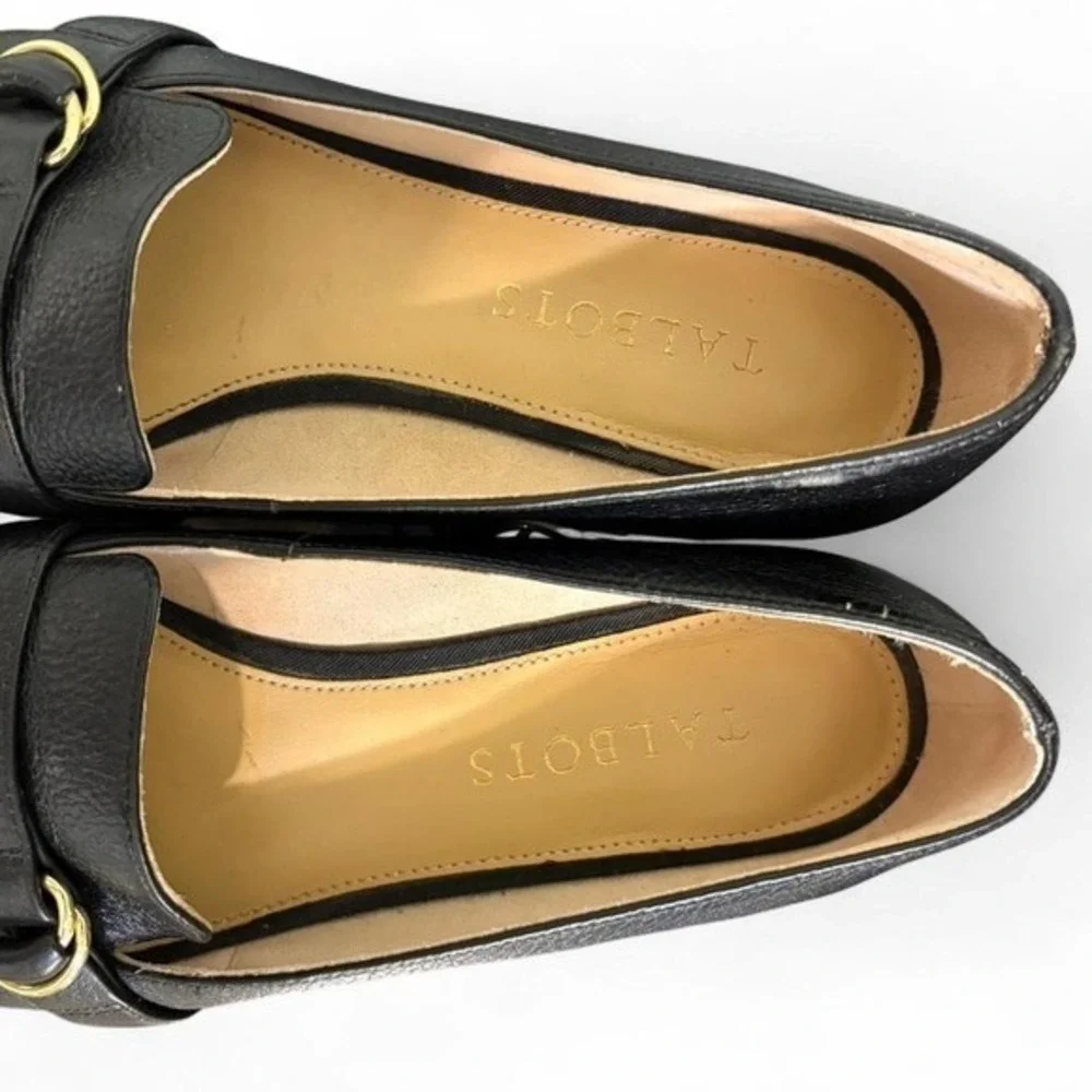Talbots black leather