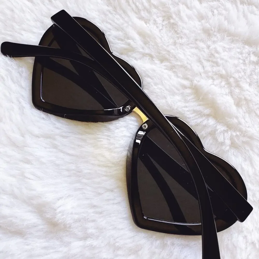 Pixie Black Girl Heart-shape Sunglasses