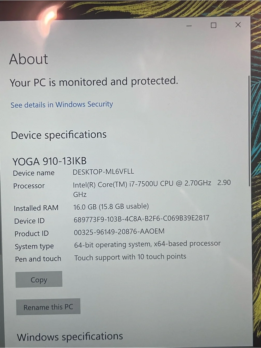 Lenovo loaded laptop